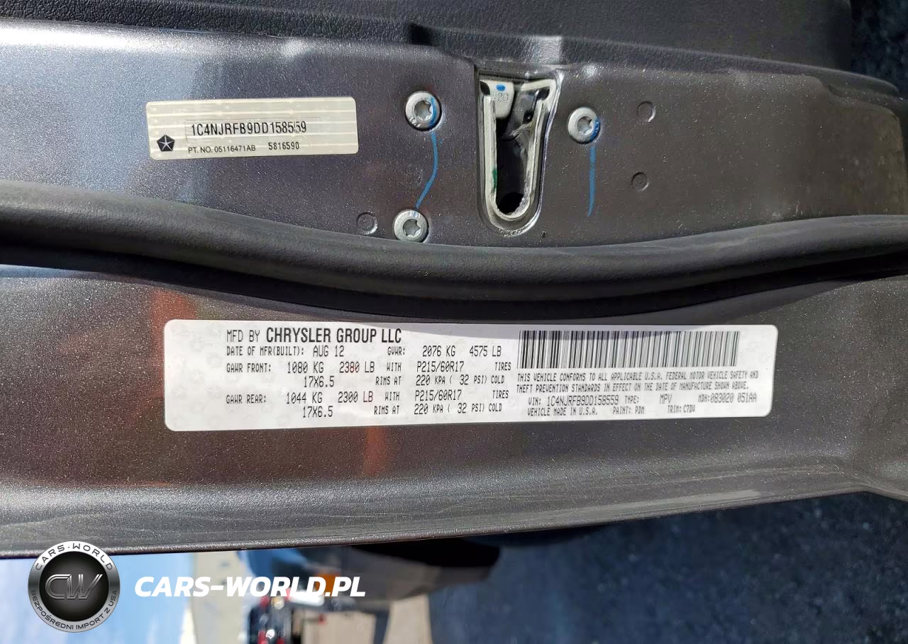 2013 Jeep Patriot Latitude VIN:1C4NJRFB9DD158559 - 12