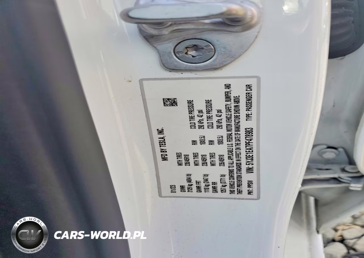 2023 Tesla Model 3 VIN:5YJ3E1EA7PF478983 - 12