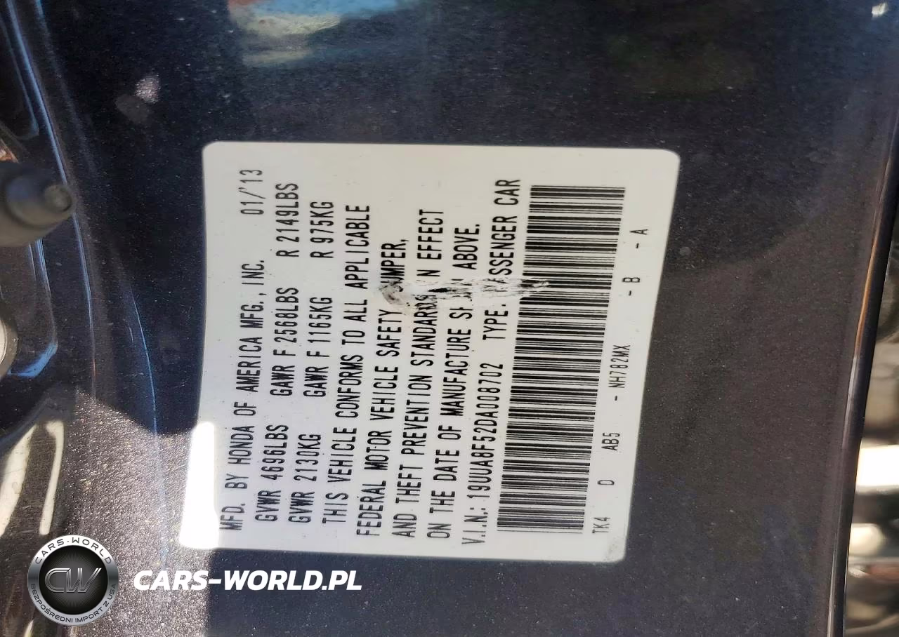 2013 Acura Tl Tech VIN:19UUA8F52DA008702 - 12