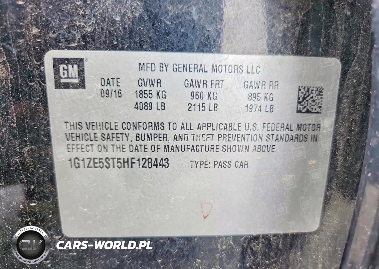 2017 Chevrolet Malibu Lt VIN:1G1ZE5ST5HF128443 - 12