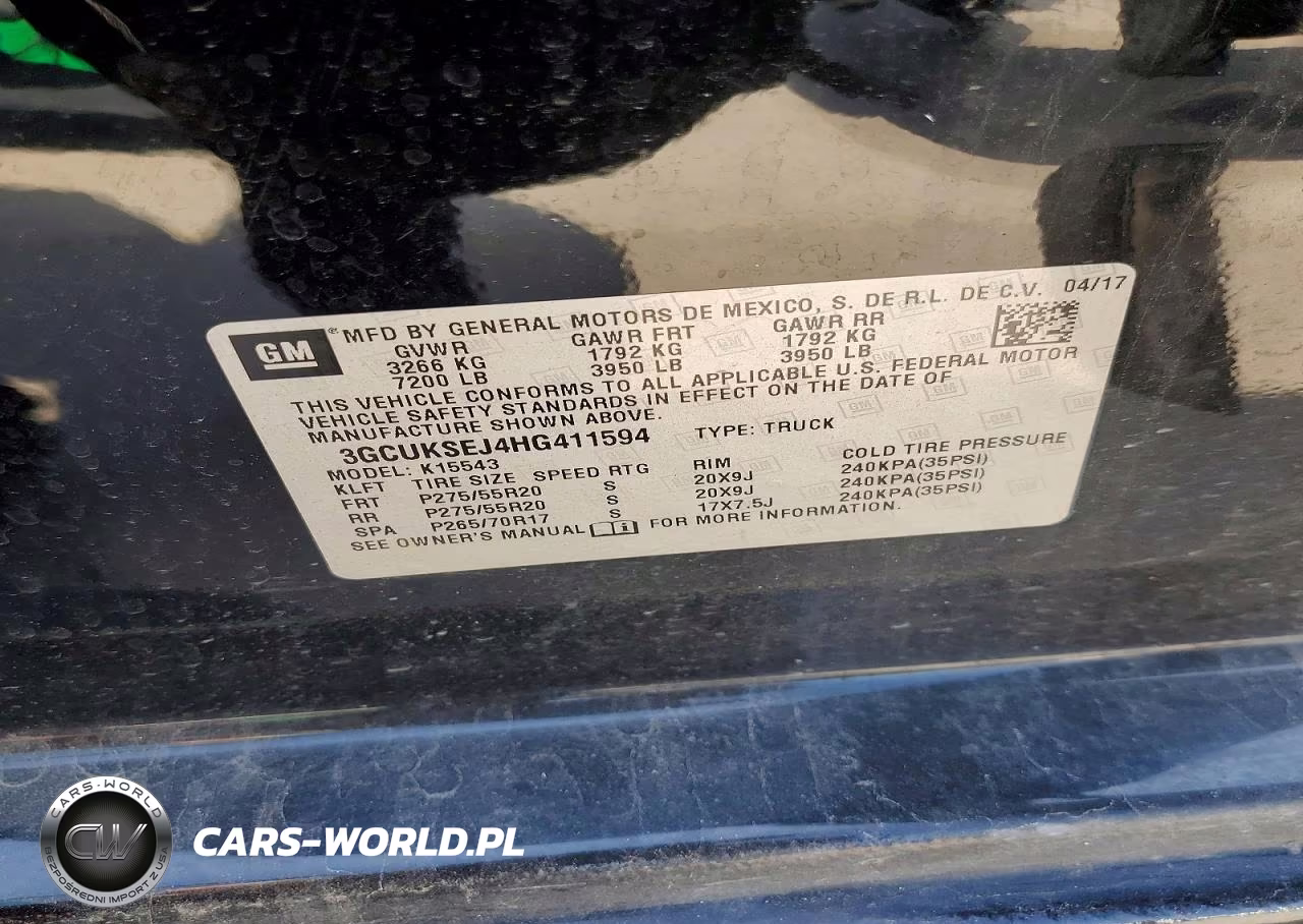 2017 Chevrolet Silverado K1500 Ltz VIN:3GCUKSEJ4HG411594 - 12