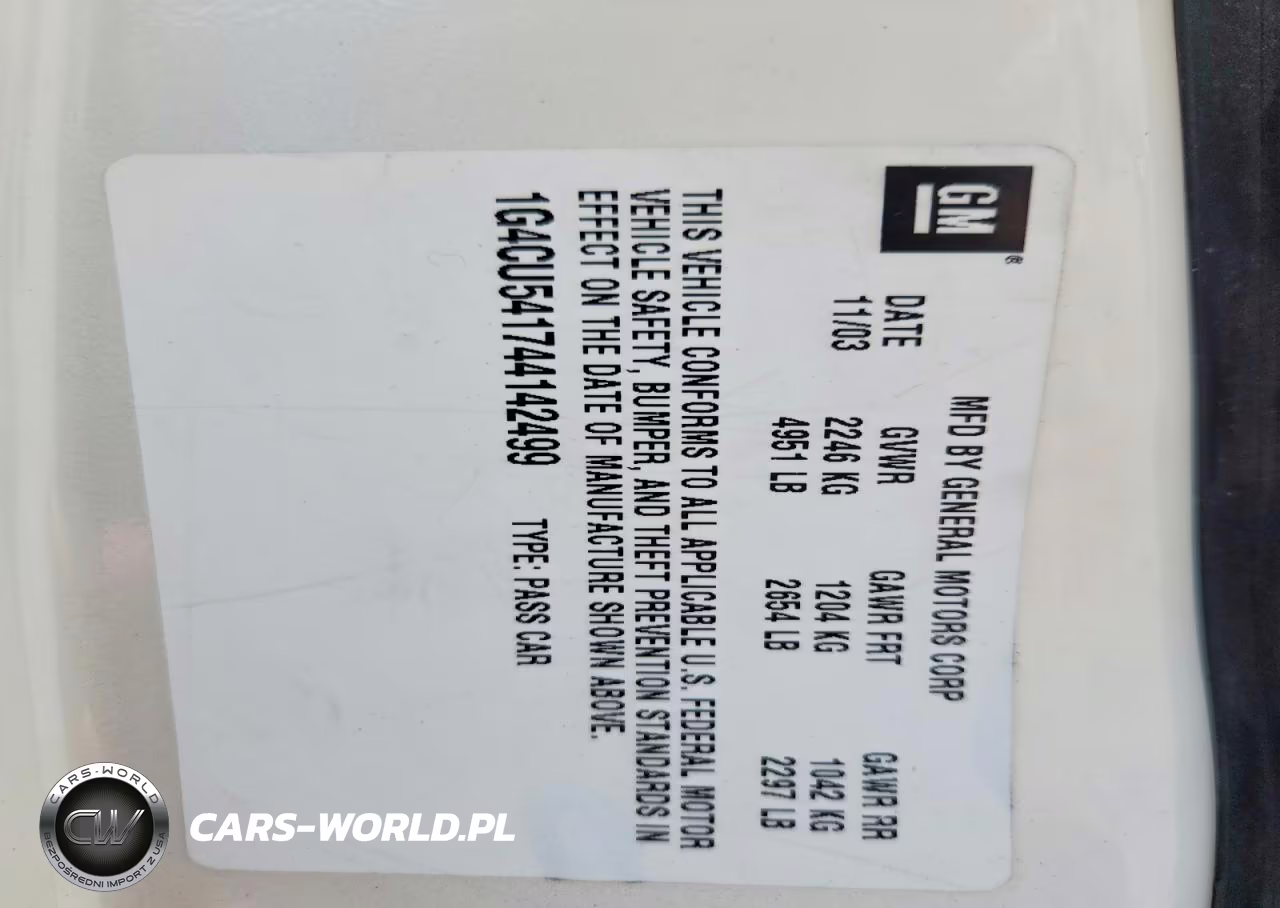 2004 Buick Park Avenue Ultra VIN:1G4CU541744142499 - 12