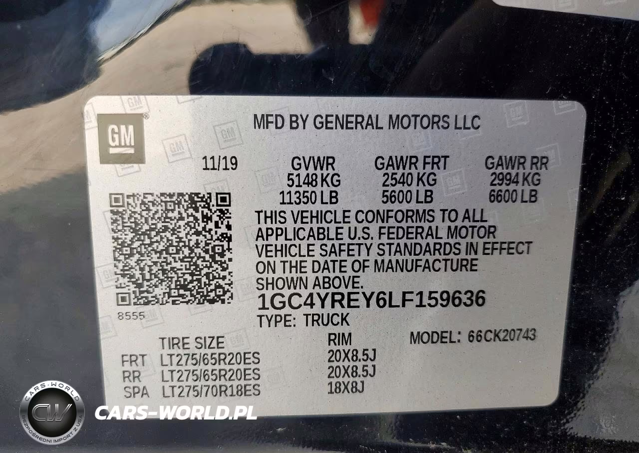 2020 Chevrolet Silverado K2500 High Country VIN:1GC4YREY6LF159636 - 12
