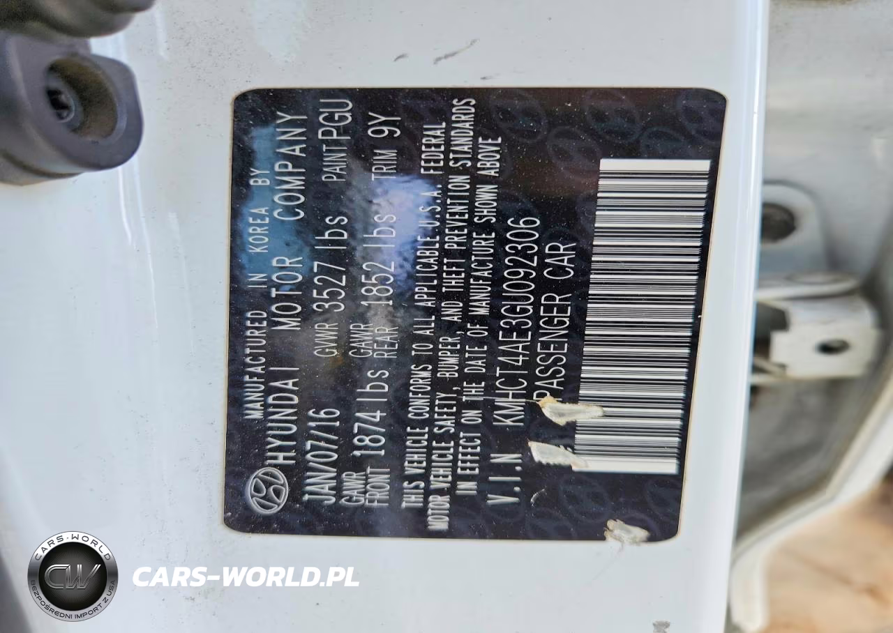 2016 Hyundai Accent Se VIN:KMHCT4AE3GU092306 - 13