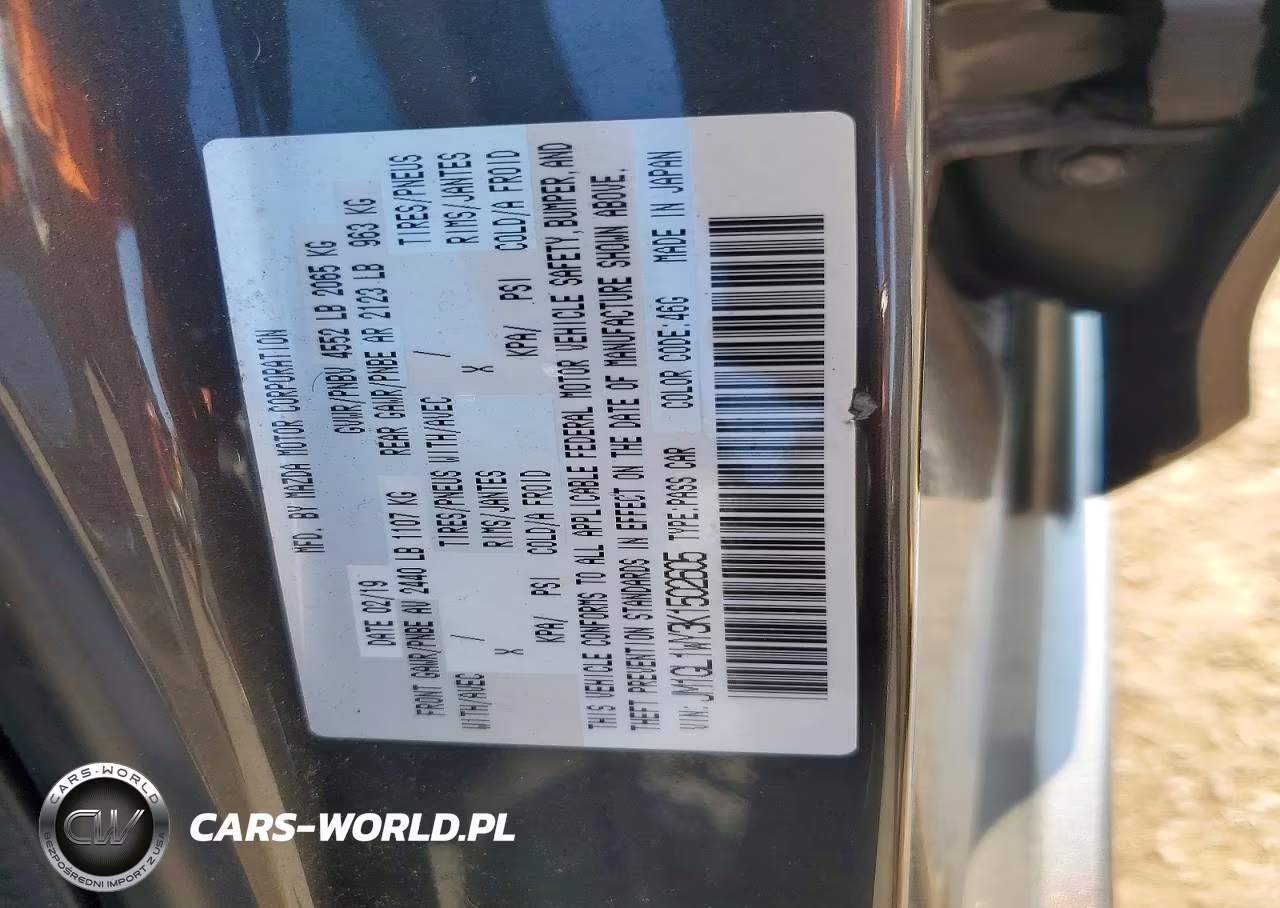 2019 Mazda 6 Grand Touring Reserve VIN:JM1GL1WY3K1502605 - 12