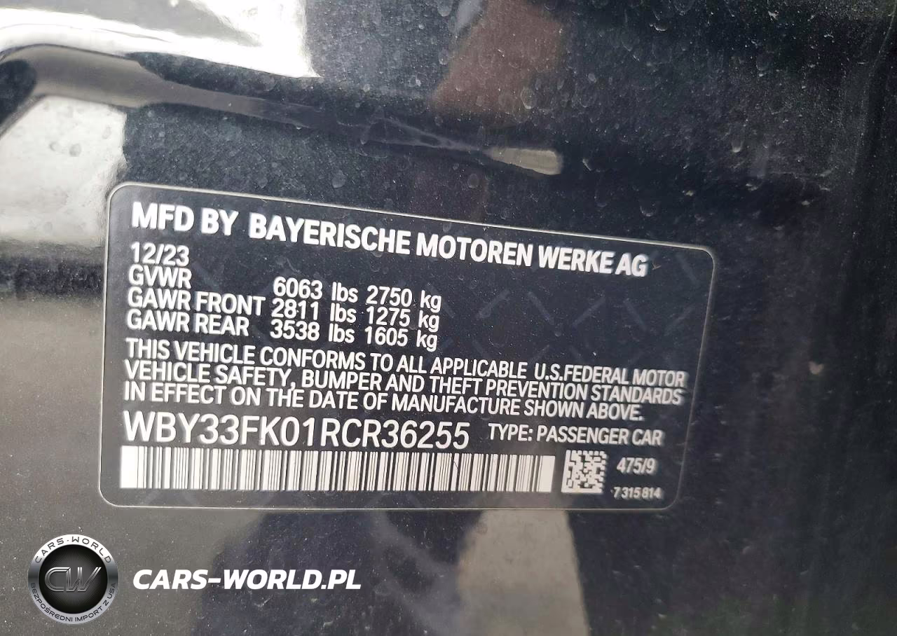 2024 BMW I5 Edrive 40 VIN:WBY33FK01RCR36255 - 12