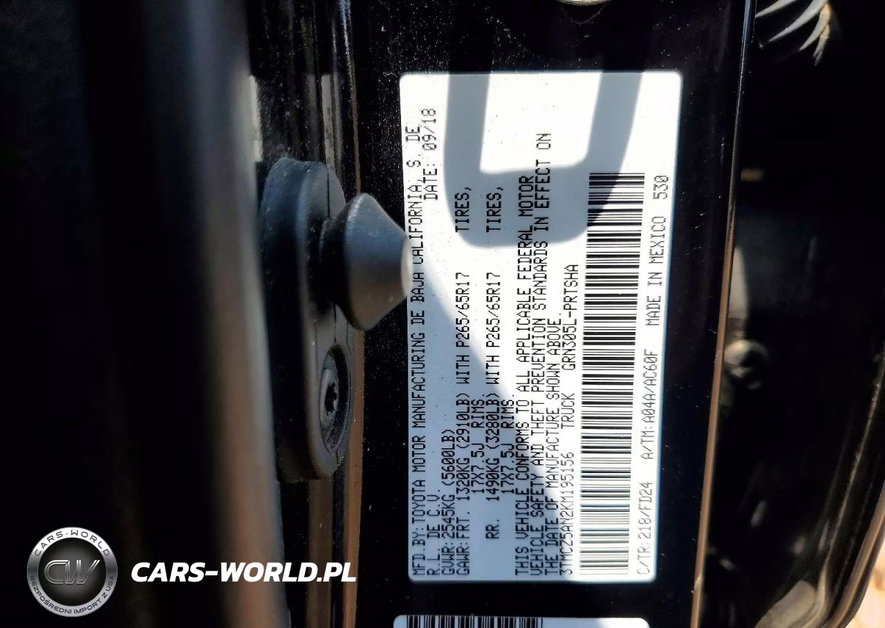 2019 Toyota Tacoma Trd Sport VIN:3TMCZ5AN2KM195156 - 12