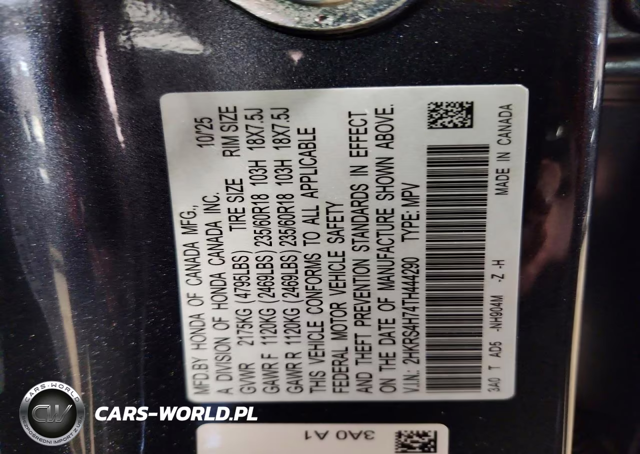 2026 Honda Cr-V Exl VIN:2HKRS4H74TH444290 - 12