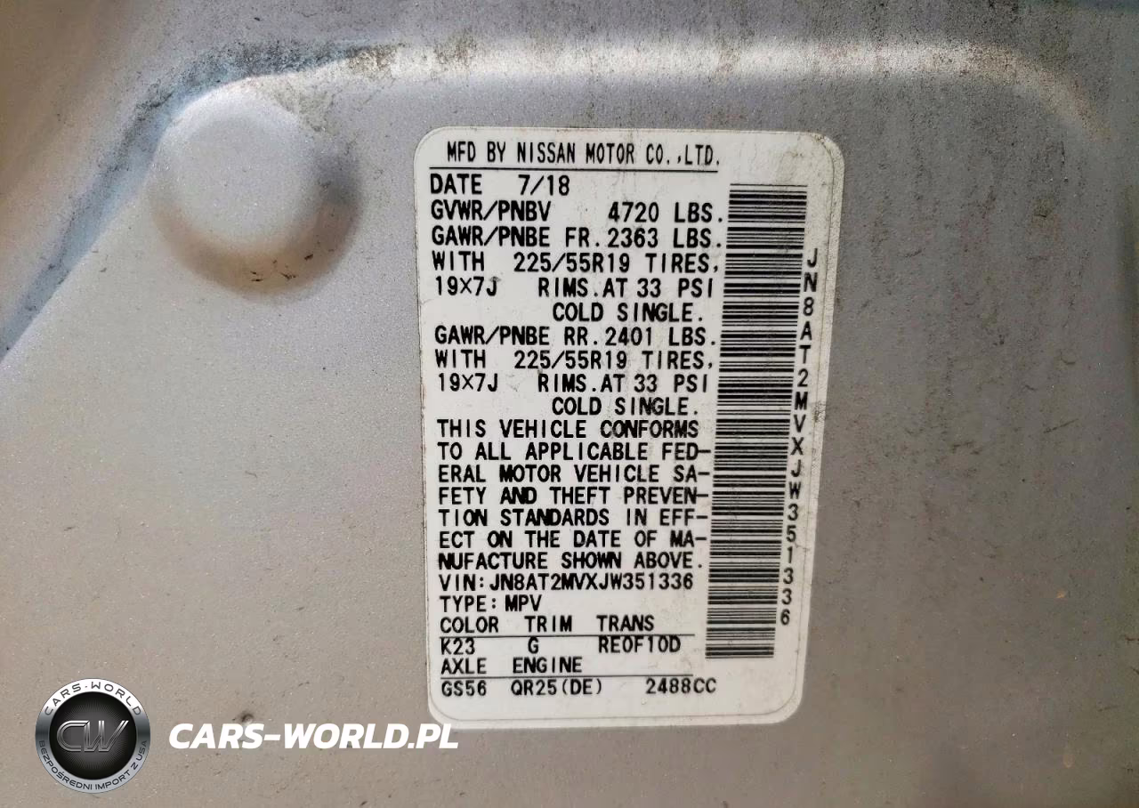 2018 Nissan Rogue Sl VIN:JN8AT2MVXJW351336 - 14