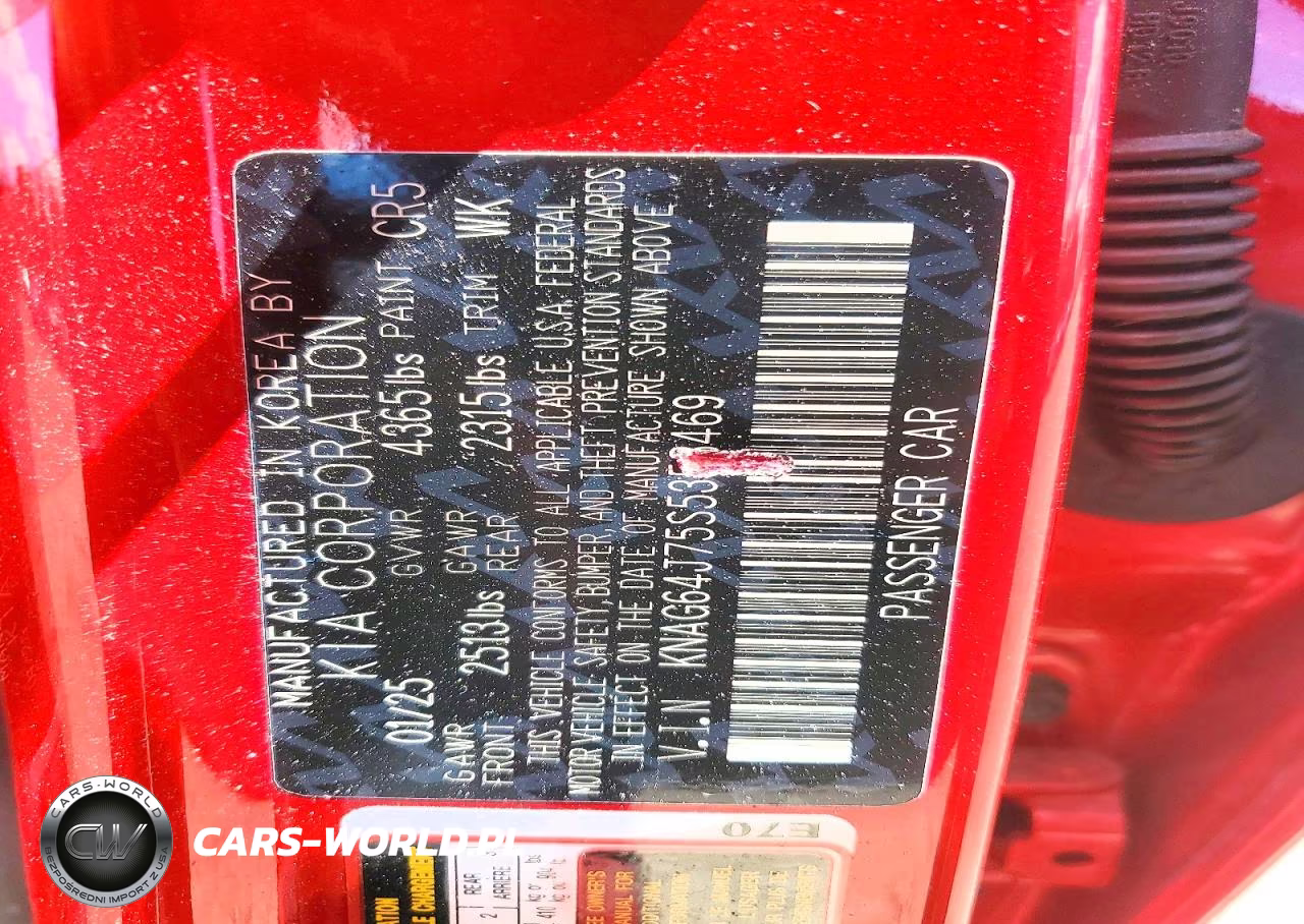 2025 Kia K5 Gt Line VIN:KNAG64J75S5358469 - 12