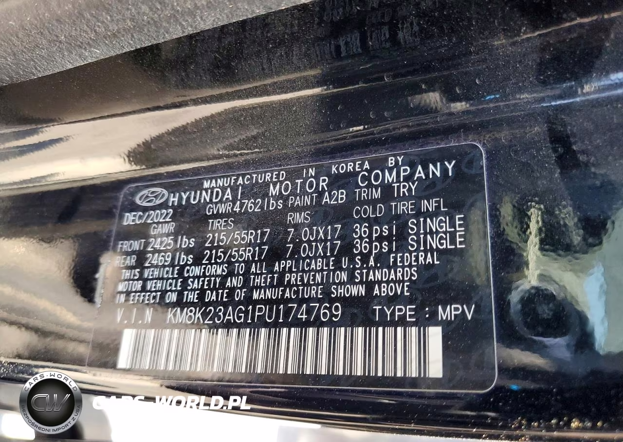 2023 Hyundai Kona Se VIN:KM8K23AG1PU174769 - 13