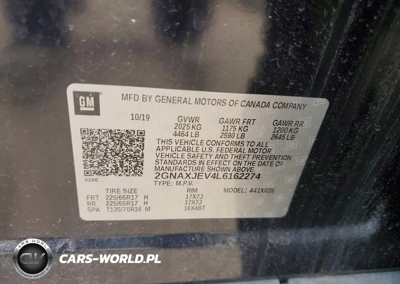 2020 Chevrolet Equinox Lt VIN:2GNAXJEV4L6162274 - 13