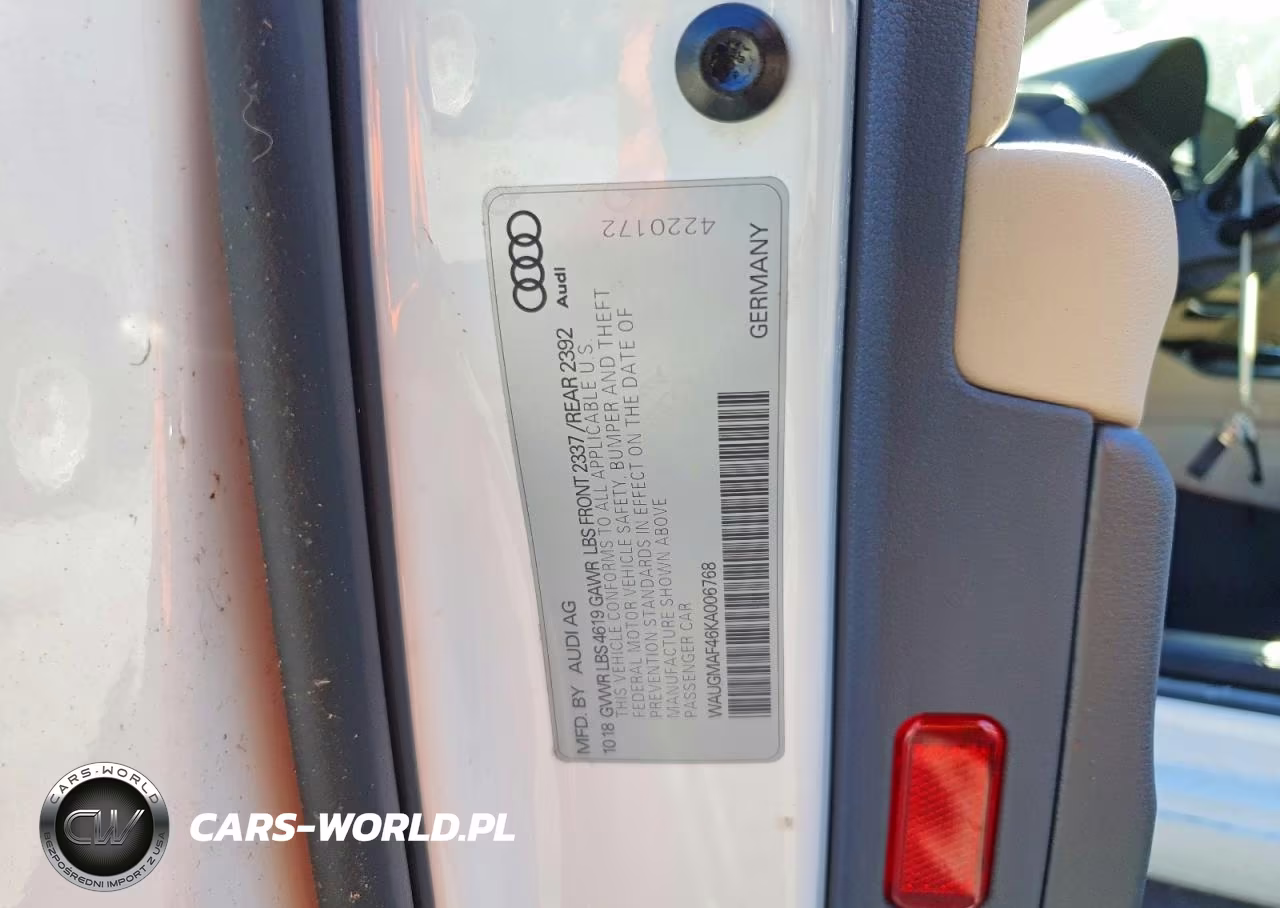 2019 Audi A4 Premium VIN:WAUGMAF46KA006768 - 12