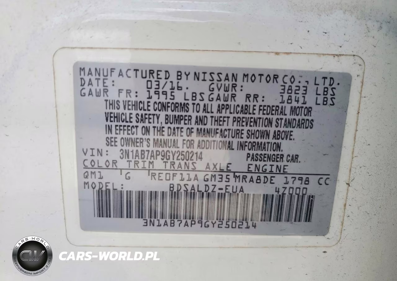2016 Nissan Sentra Sv VIN:3N1AB7AP9GY250214 - 13