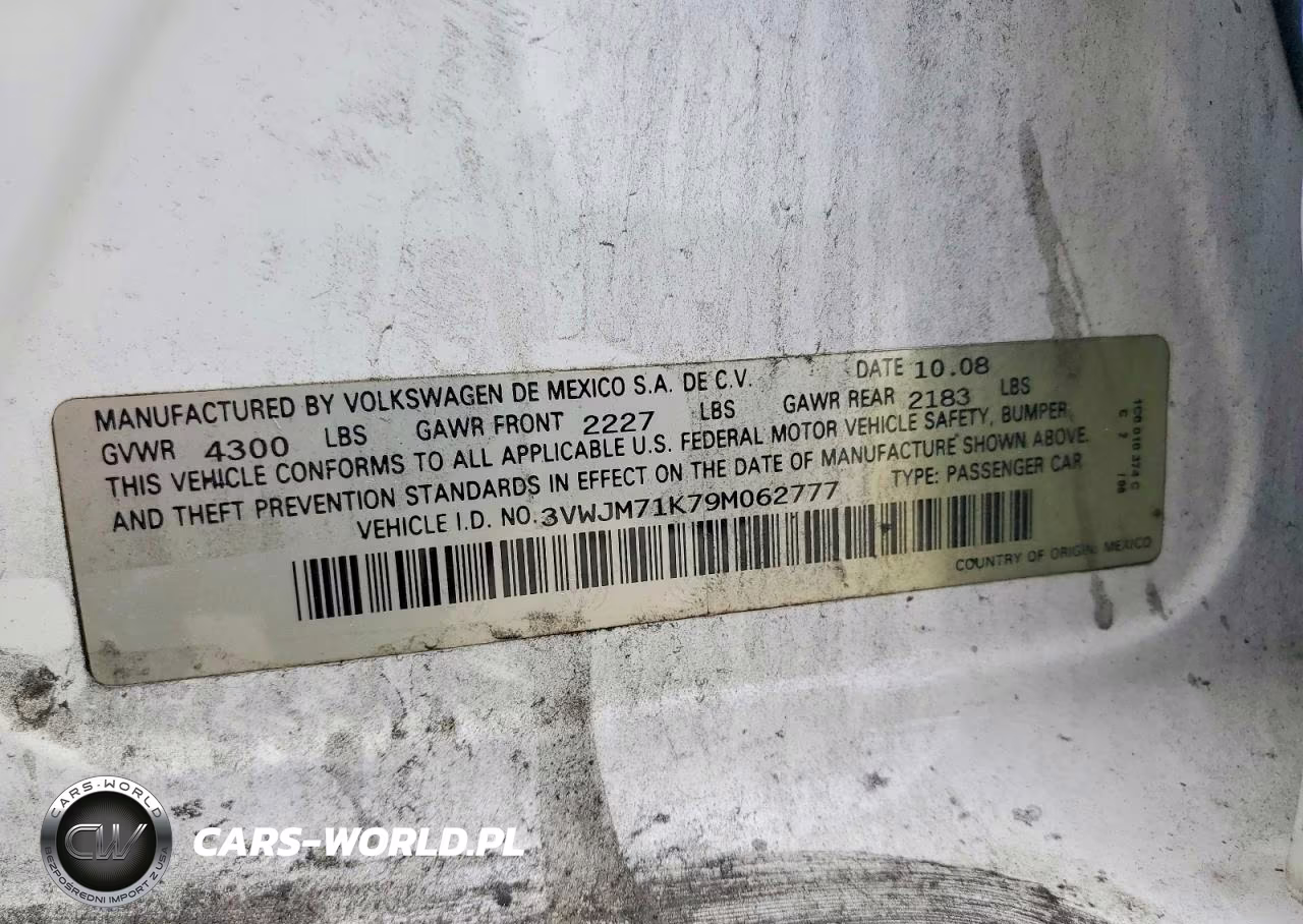 2009 Volkswagen Jetta S VIN:3VWJM71K79M062777 - 12