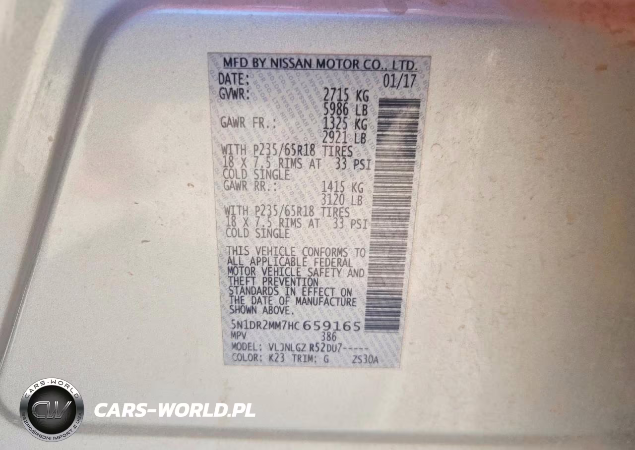 2017 Nissan Pathfinder Sl VIN:5N1DR2MM7HC659165 - 13