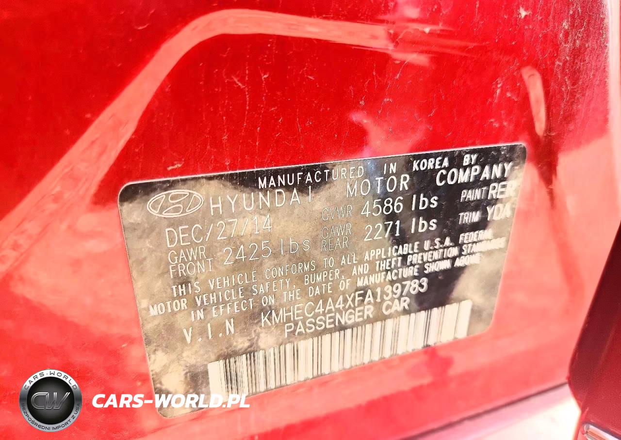 2015 Hyundai Sonata Hybrid Base VIN:KMHEC4A4XFA139783 - 12