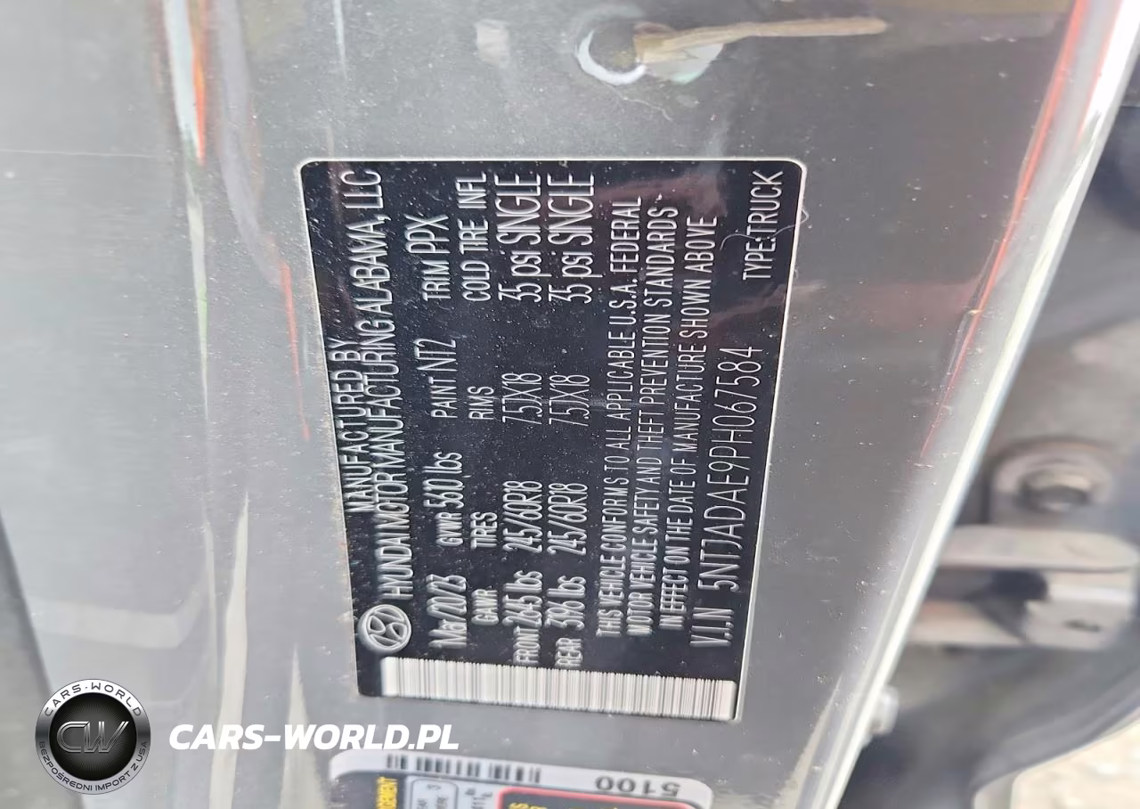 2023 Hyundai Santa Cruz Se VIN:5NTJADAE9PH067584 - 12