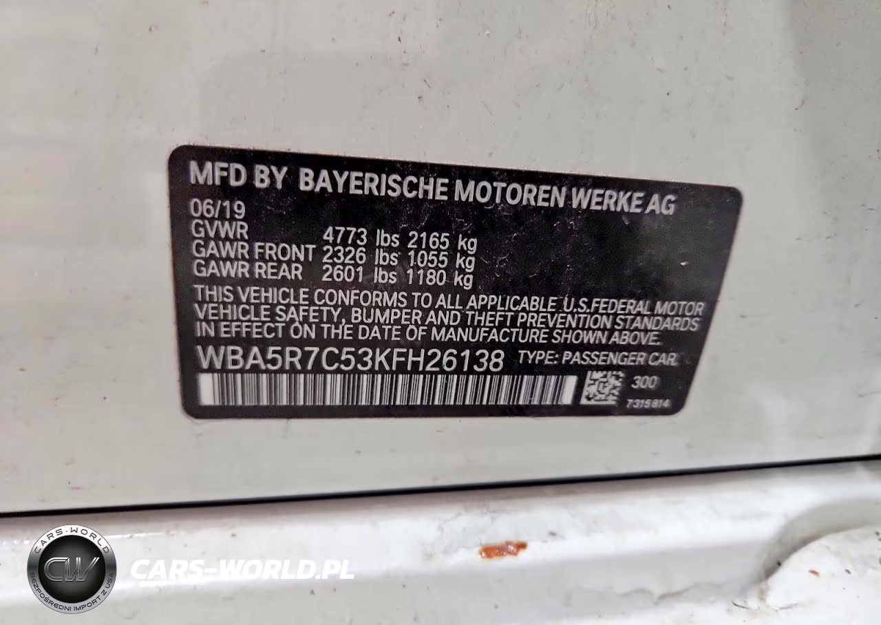 2019 BMW 330Xi VIN:WBA5R7C53KFH26138 - 12