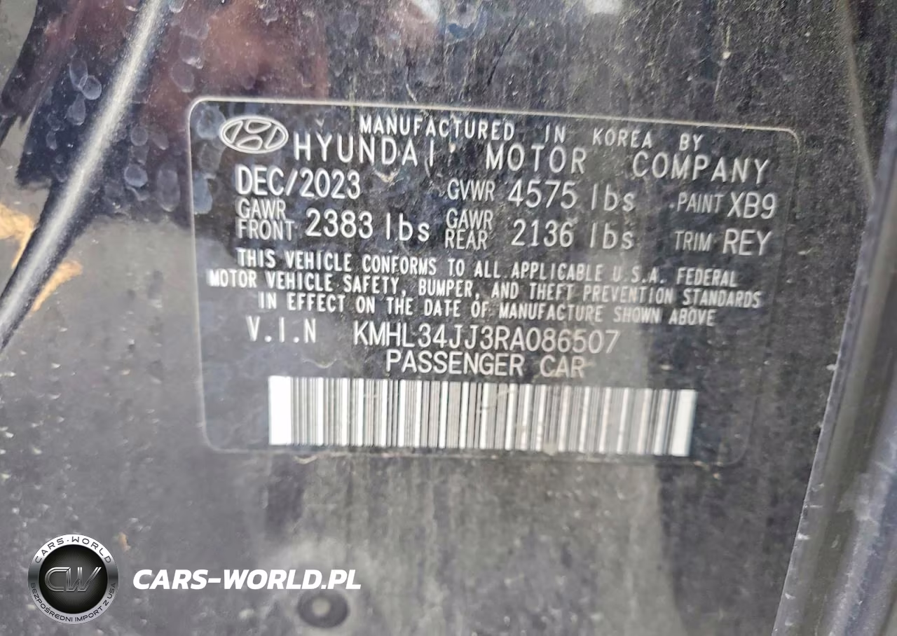2024 Hyundai Sonata Hybrid VIN:KMHL34JJ3RA086507 - 12