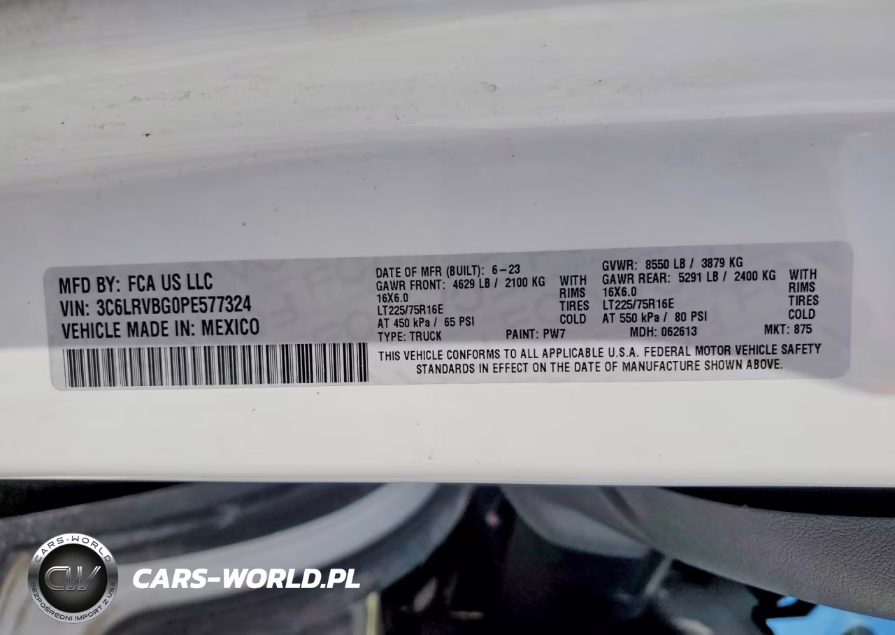 2023 Ram Promaster 1500 1500 High VIN:3C6LRVBG0PE577324 - 13