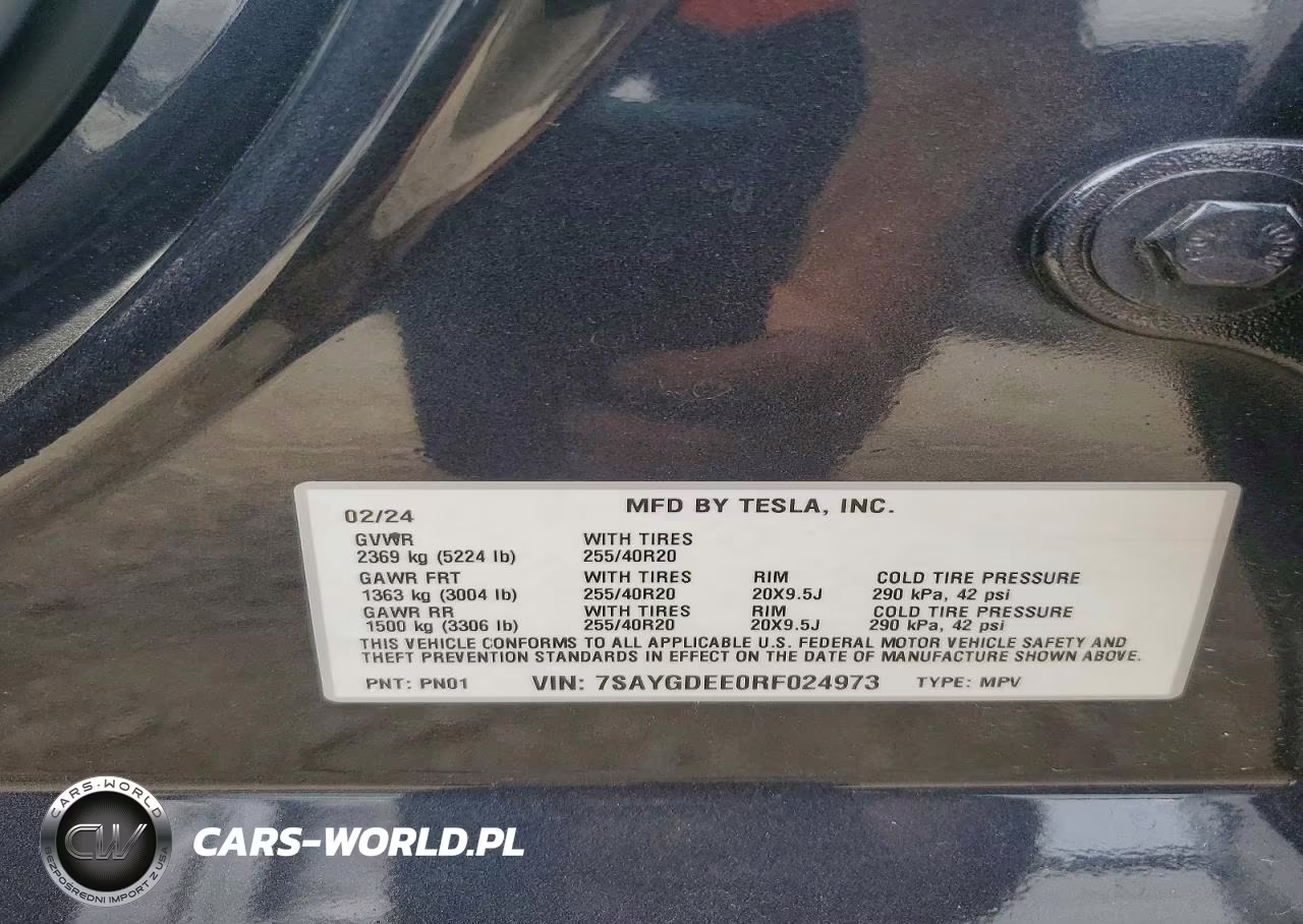 2024 Tesla Model Y VIN:7SAYGDEE0RF024973 - 12