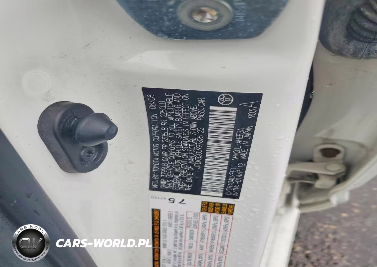 2009 Toyota Prius Base VIN:JTDKB20U997825122 - 12