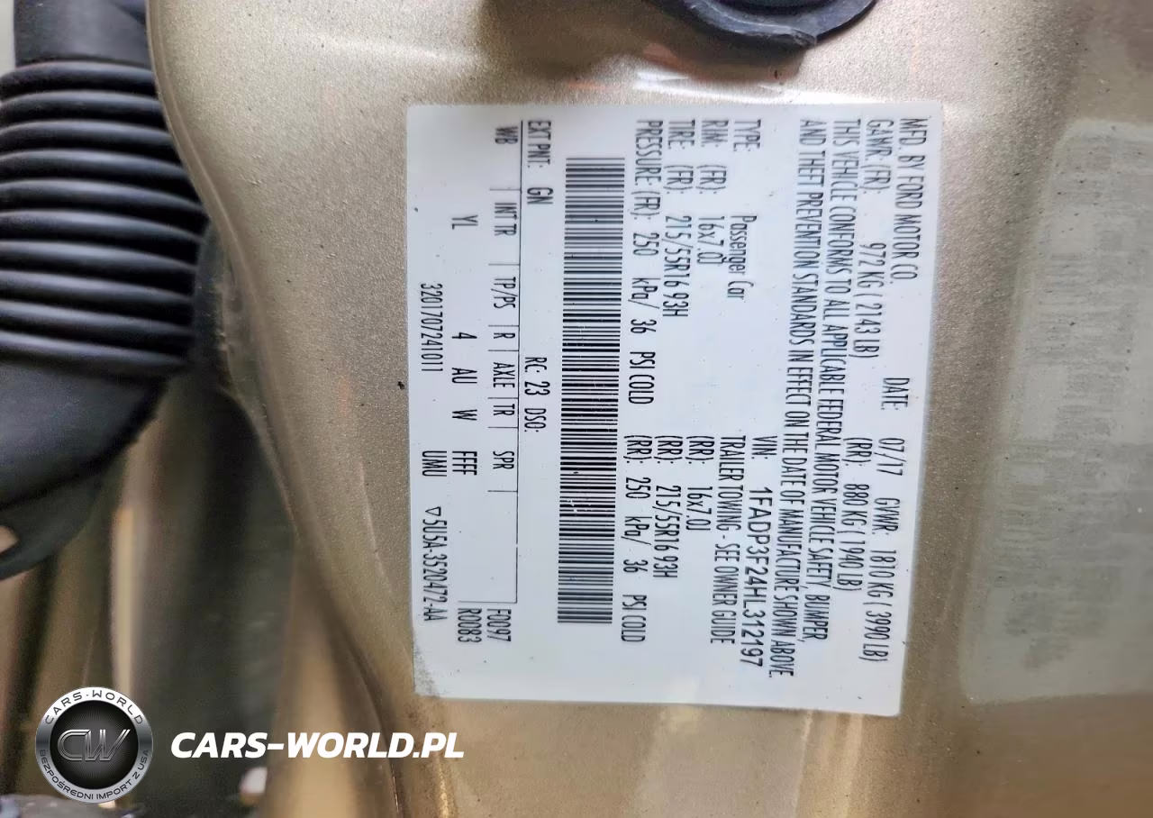 2017 Ford Focus VIN:1FADP3F24HL312197 - 13