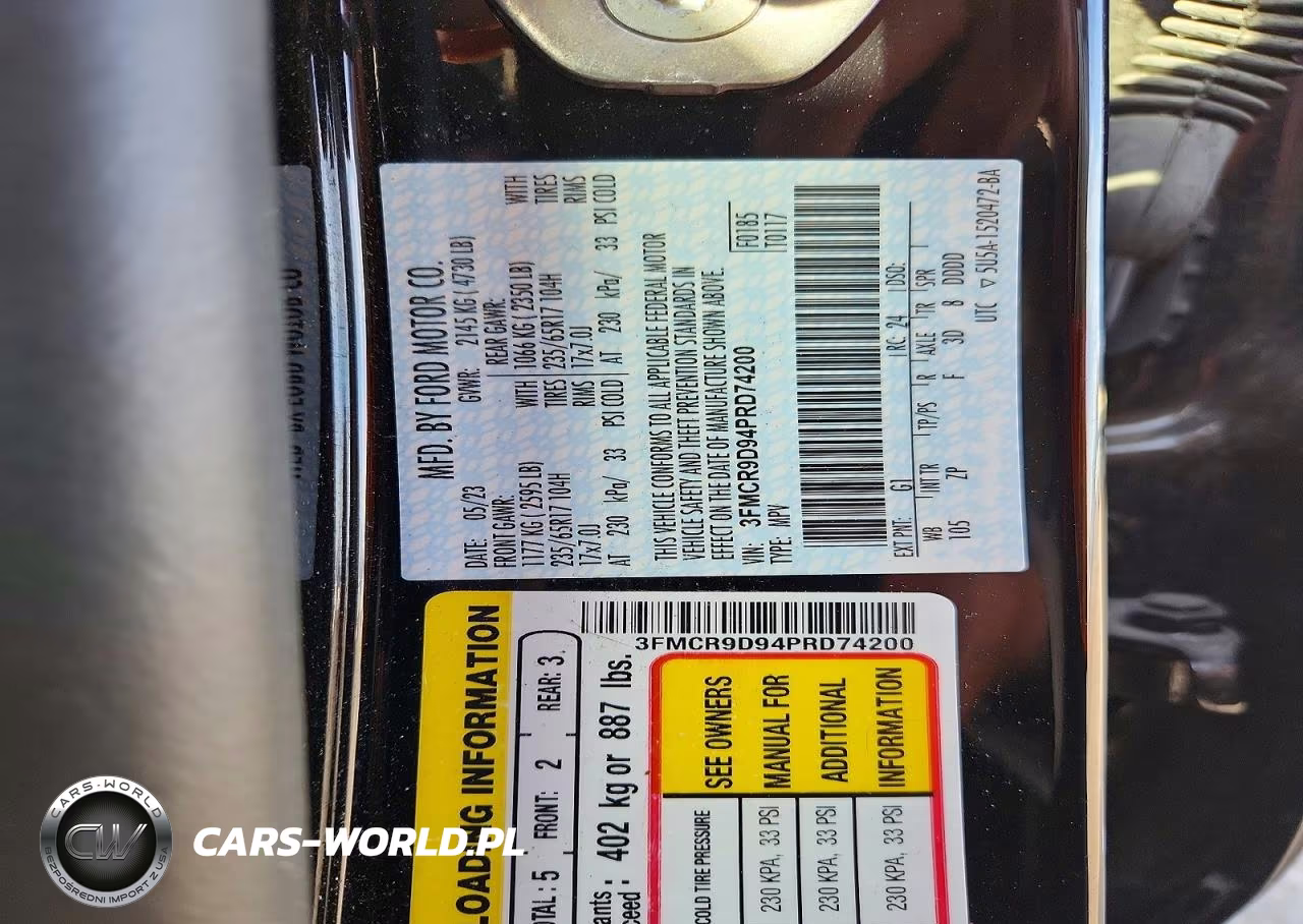 2023 Ford Bronco Sport Badlands VIN:3FMCR9D94PRD74200 - 14