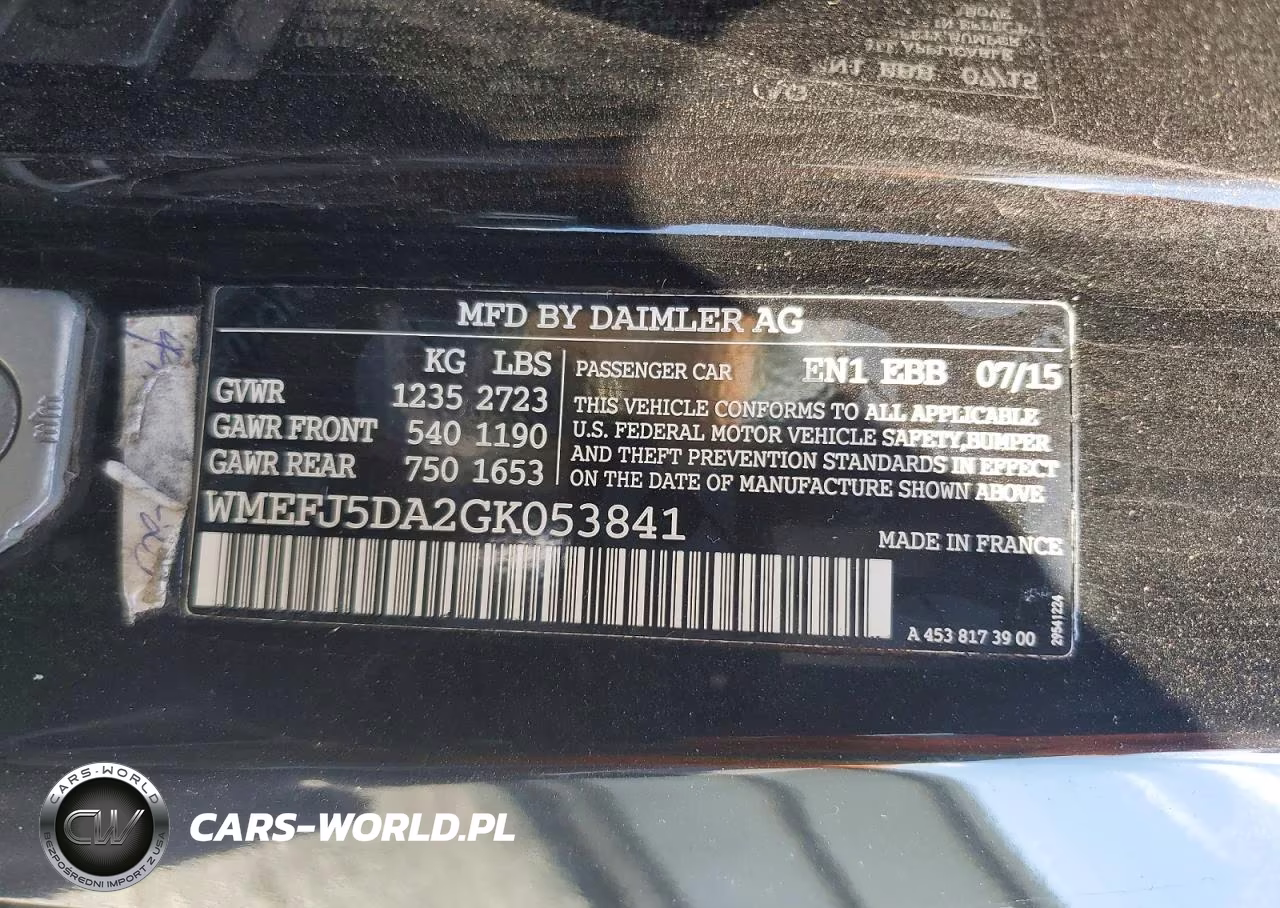 2016 Smart Fortwo VIN:WMEFJ5DA2GK053841 - 12