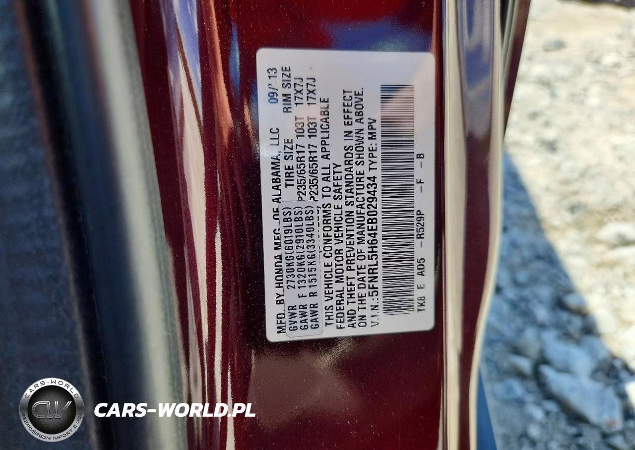 2014 Honda Odyssey Exl VIN:5FNRL5H64EB029434 - 14