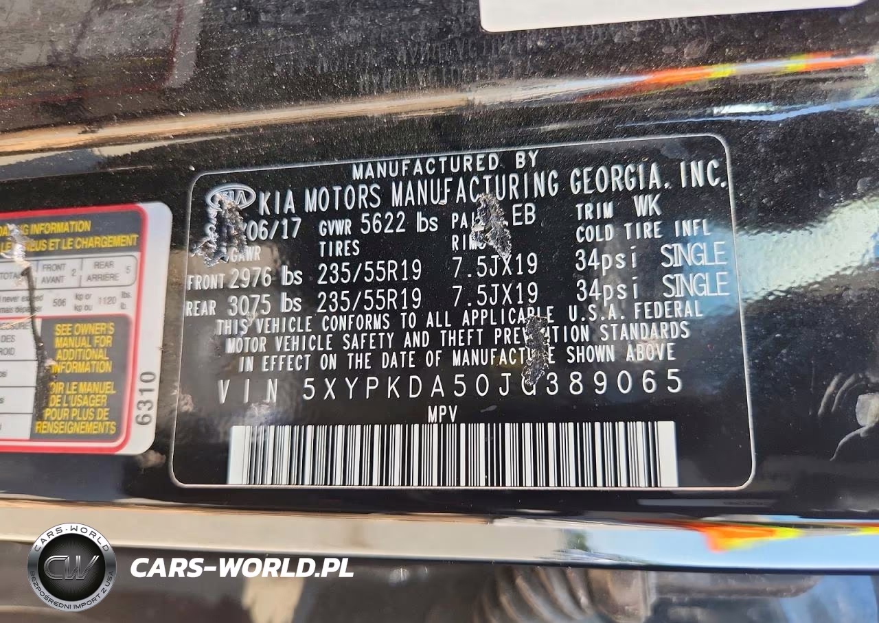 2018 Kia Sorento Sx V6 VIN:5XYPKDA50JG389065 - 13