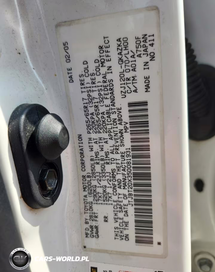2005 Lexus Gx 470 VIN:JTJBT20X350081931 - 14