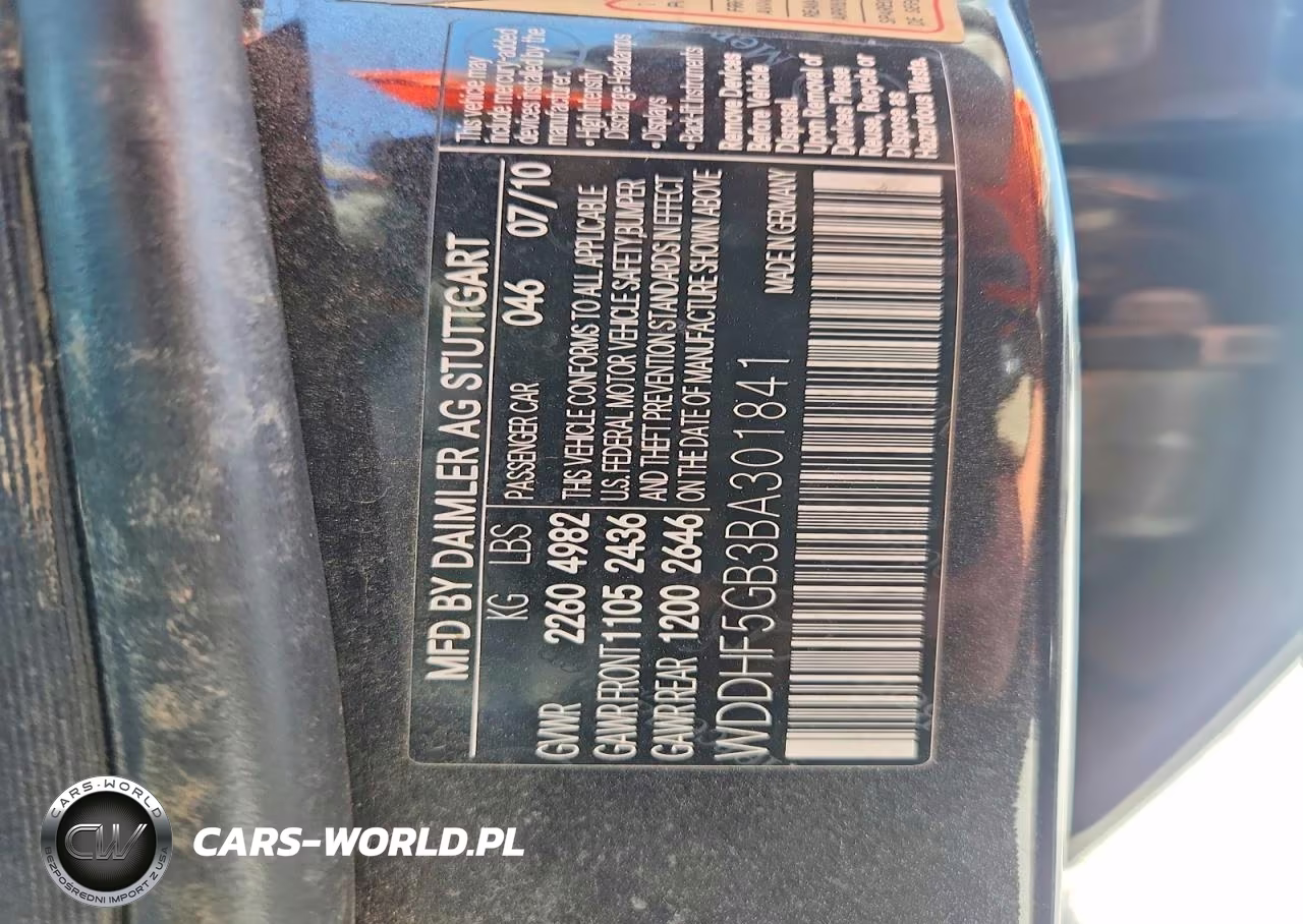 2011 Mercedes-Benz E 350 VIN:WDDHF5GB3BA301841 - 12