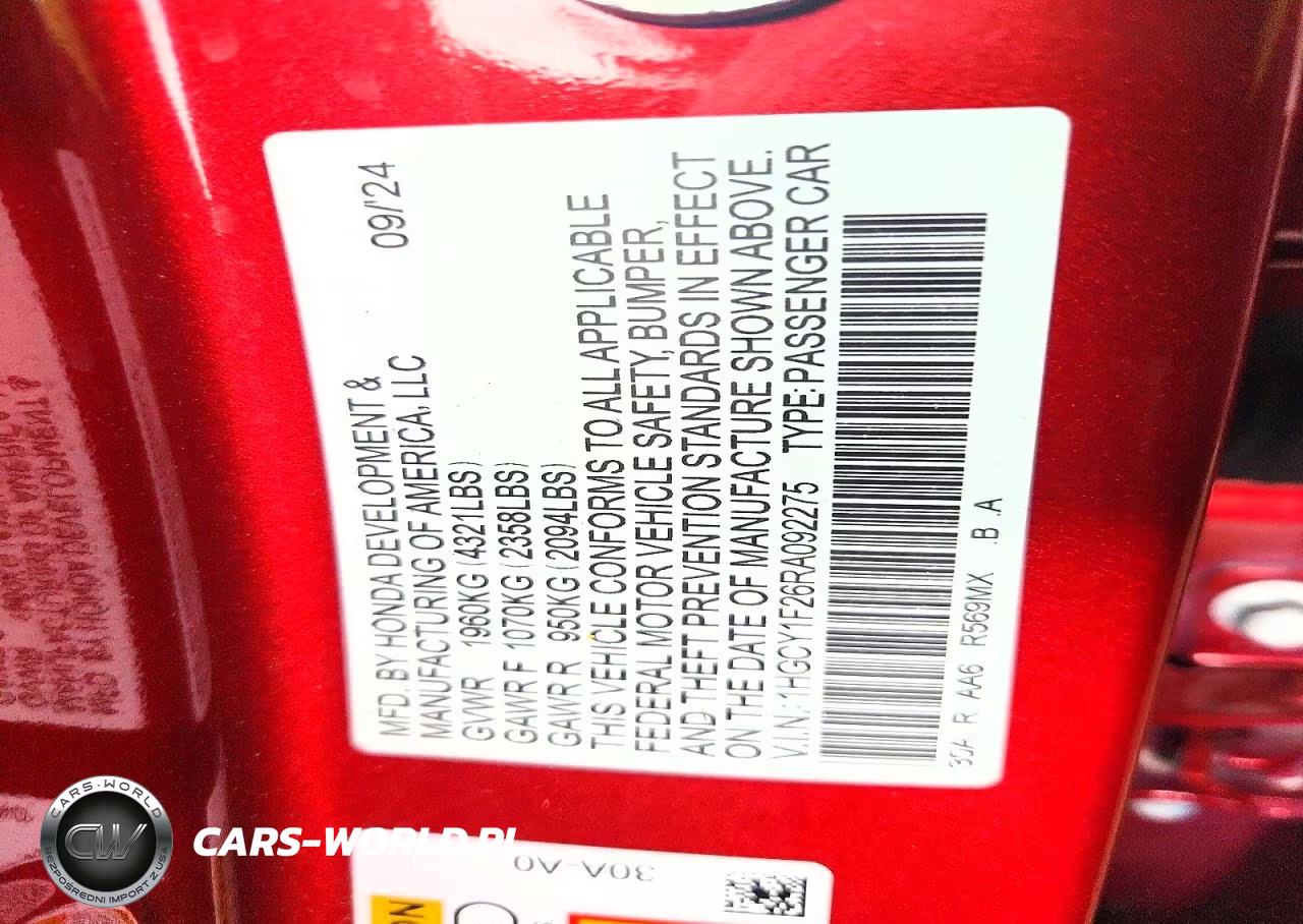 2024 Honda Accord Lx VIN:1HGCY1F26RA092275 - 12
