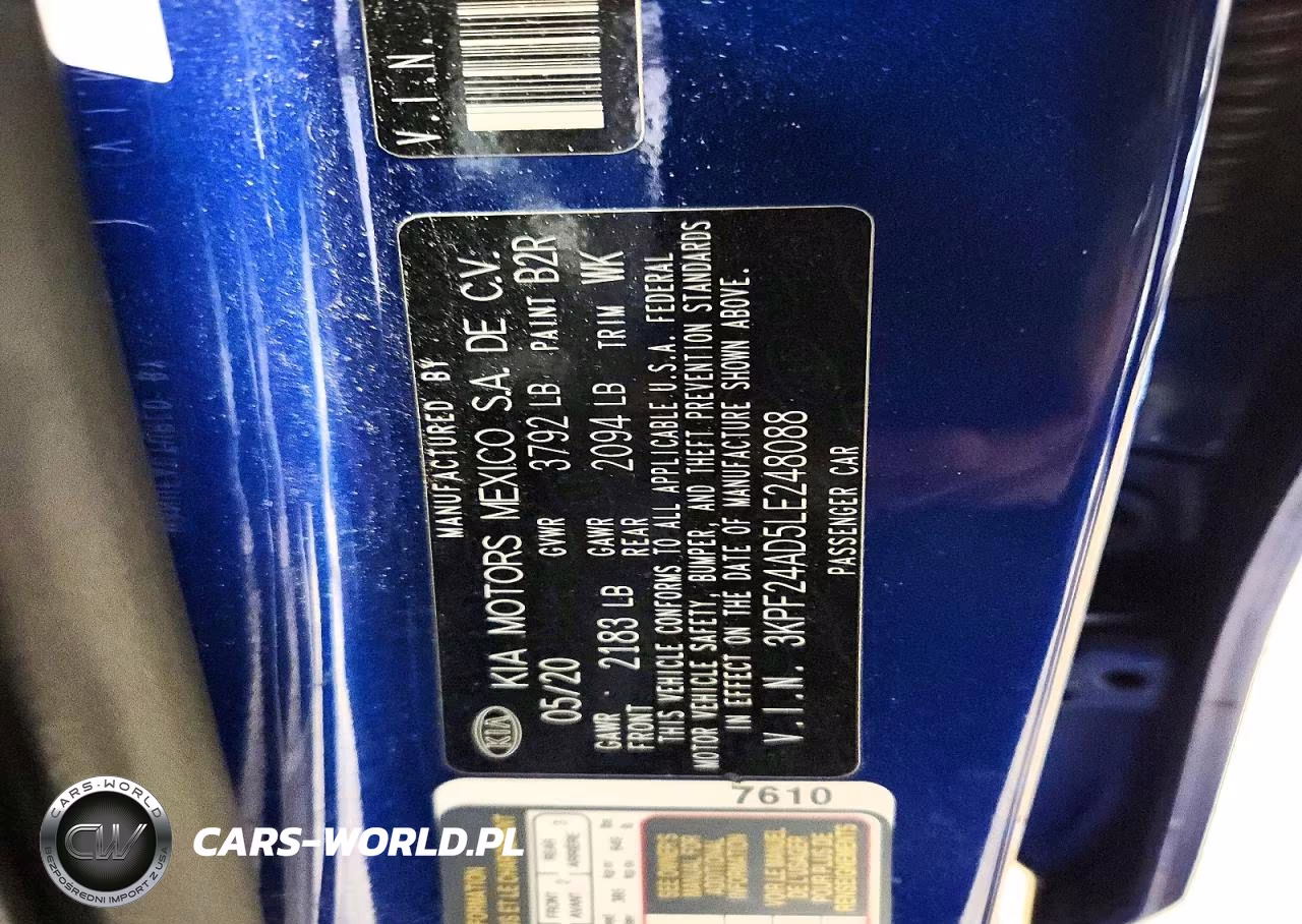 2020 Kia Forte Lxs VIN:3KPF24AD5LE248088 - 13