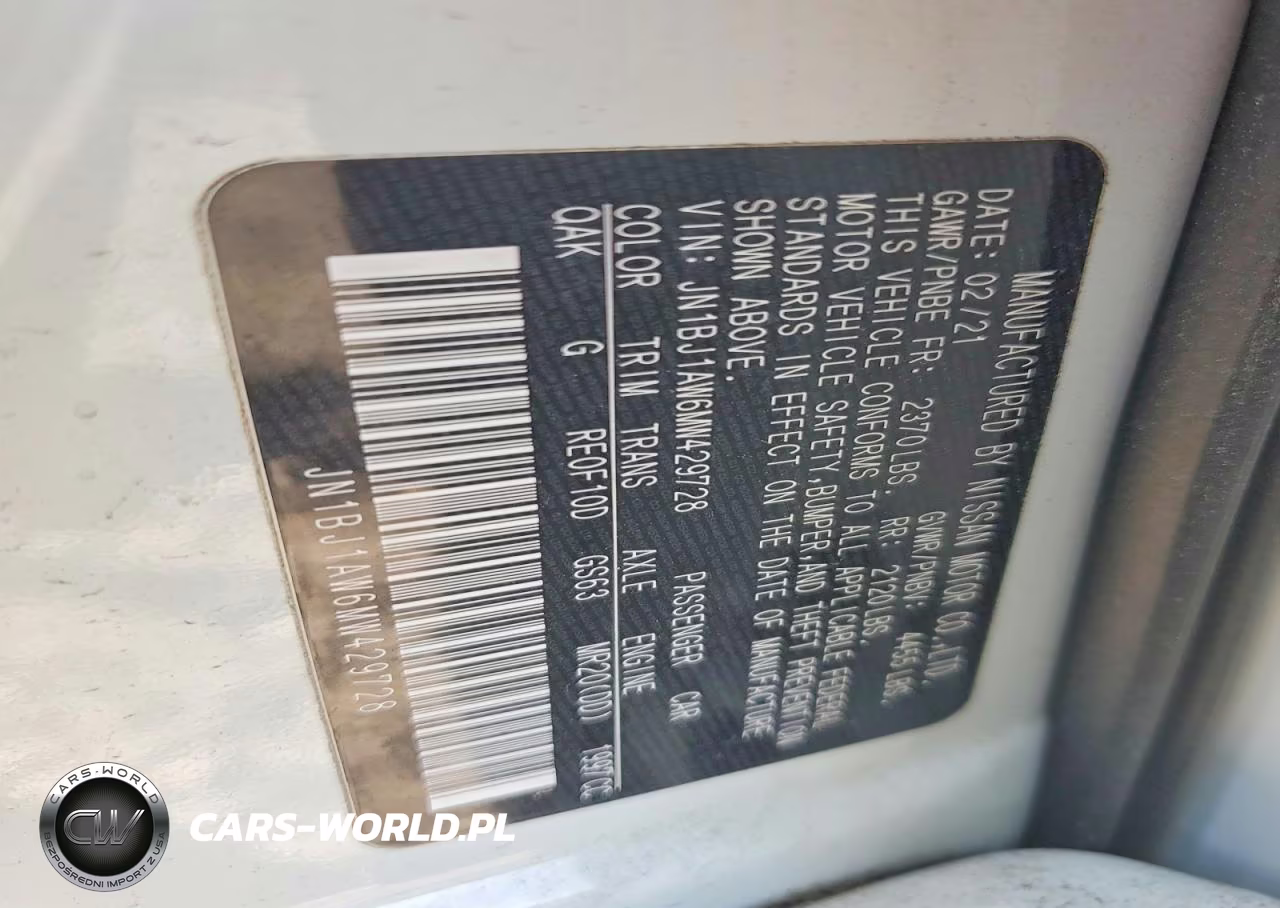 2021 Nissan Rogue Sport S VIN:JN1BJ1AW6MW429728 - 12