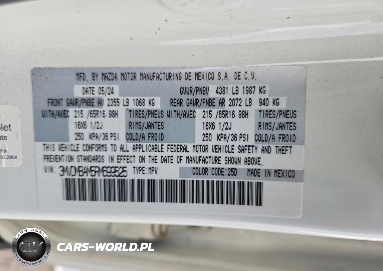 2024 Mazda Cx-30 VIN:3MVDMBAM5RM699525 - 13