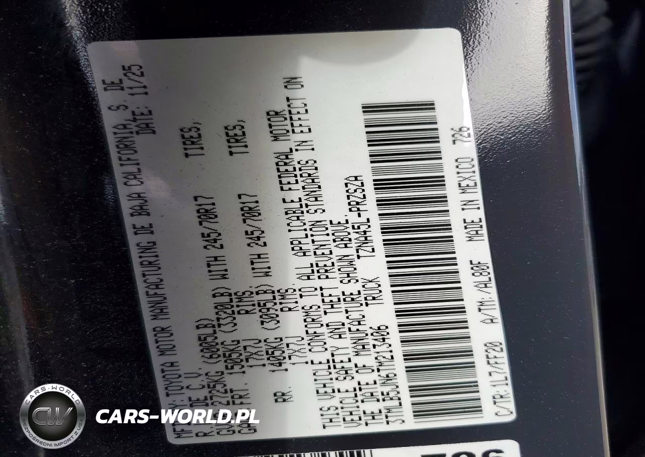 2026 Toyota Tacoma Sr5 VIN:3TMLB5JN6TM213406 - 12