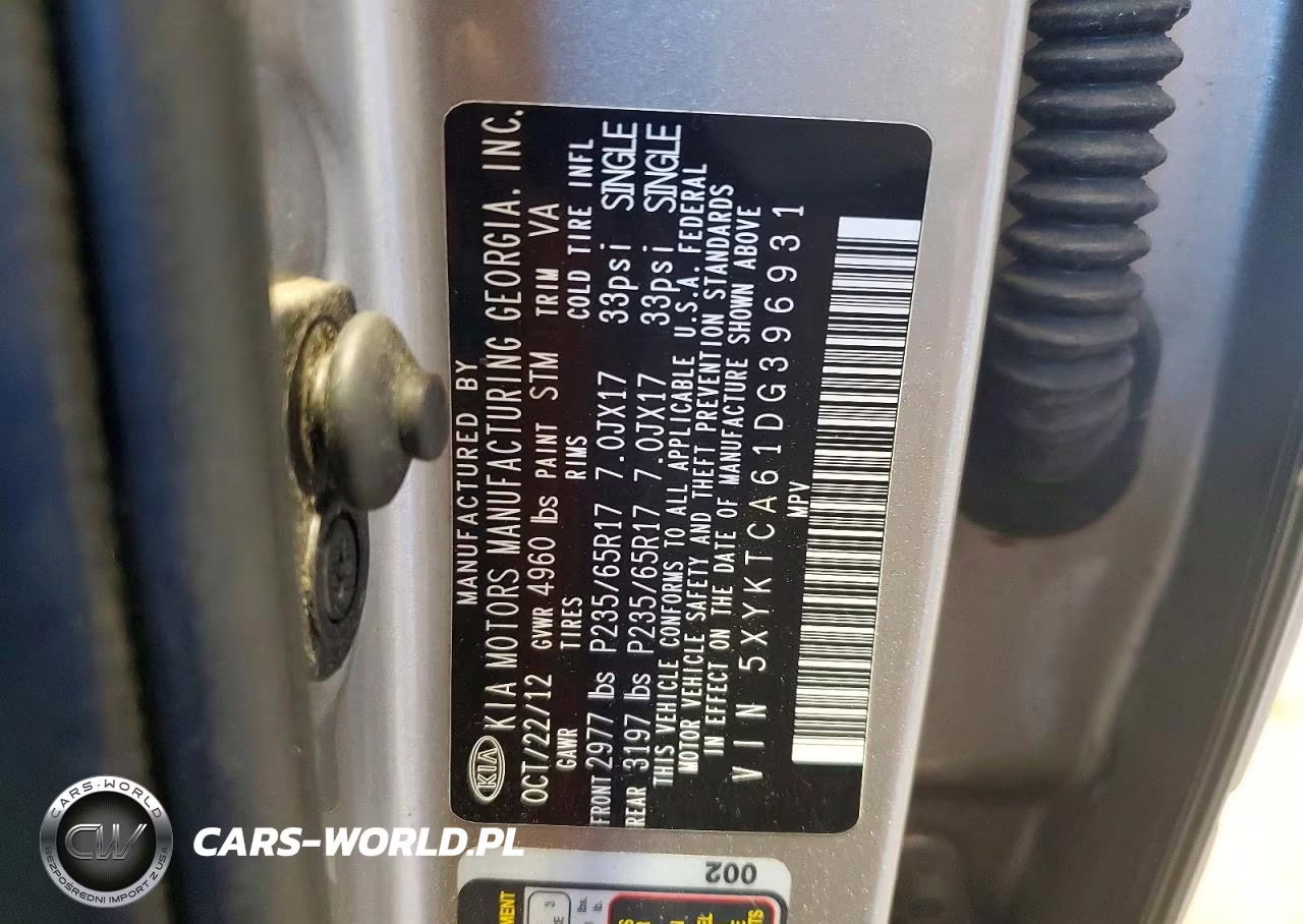 2013 Kia Sorento Lx VIN:5XYKTCA61DG396931 - 13