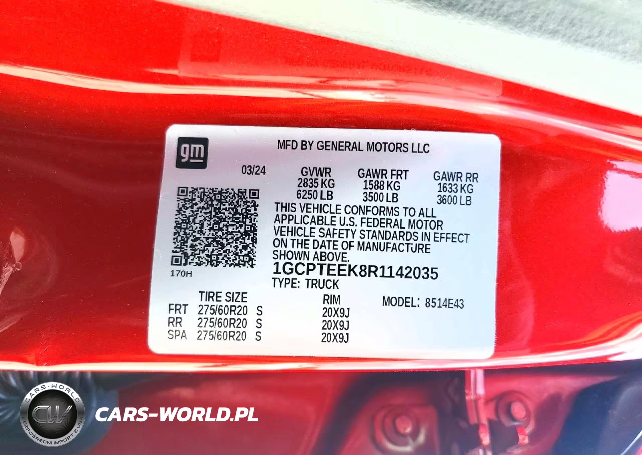 2024 Chevrolet Colorado Trail Boss VIN:1GCPTEEK8R1142035 - 13