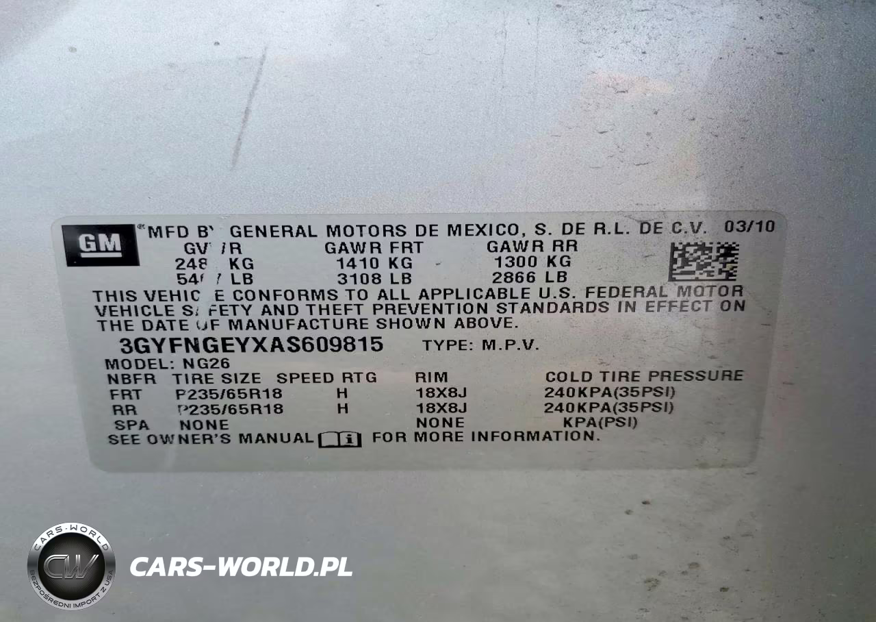 2010 Cadillac Srx VIN:3GYFNGEYXAS609815 - 13