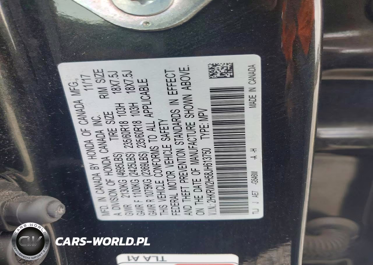 2018 Honda Cr-V Ex VIN:2HKRW2H58JH613750 - 13