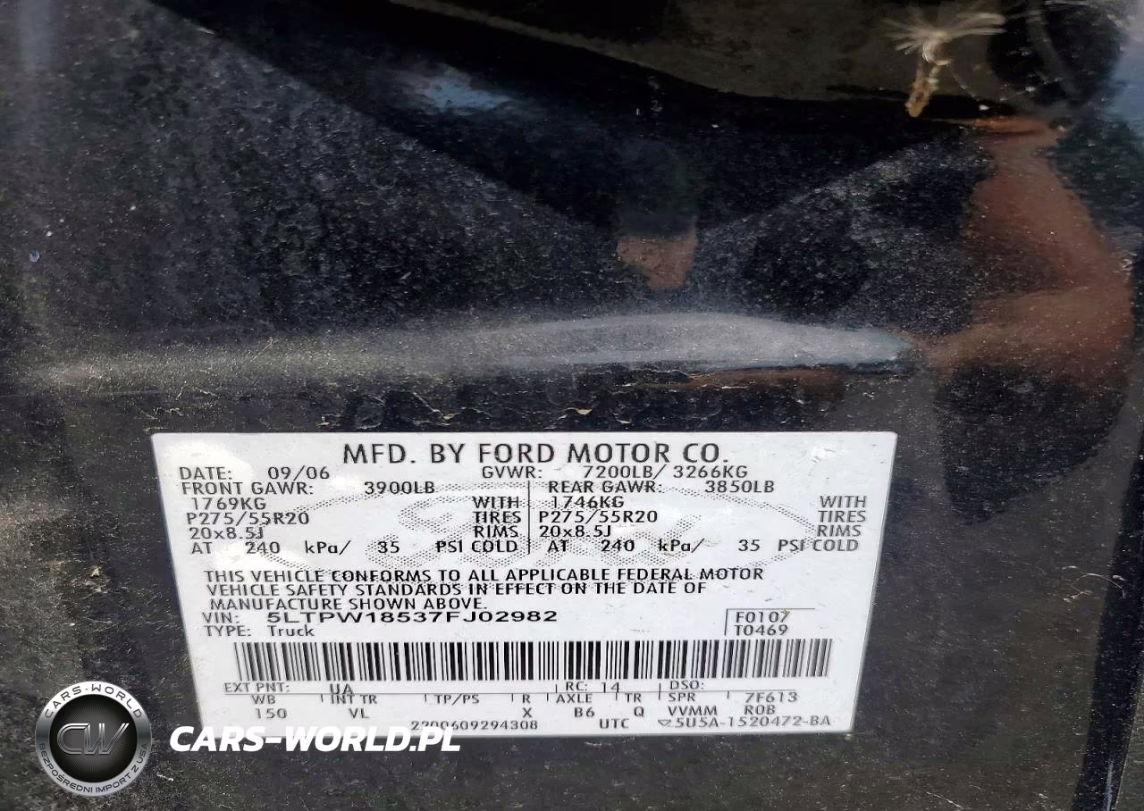 2007 Linc Mark Lt VIN:5LTPW18537FJ02982 - 12