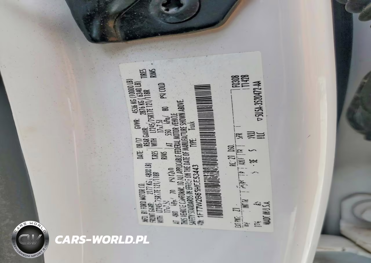 2017 Ford F250 Super Duty VIN:1FT7W2B65HEE53443 - 13