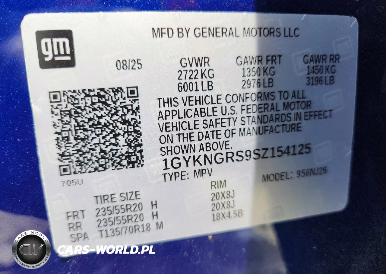2025 Cadillac Xt5 Sport VIN:1GYKNGRS9SZ154125 - 13