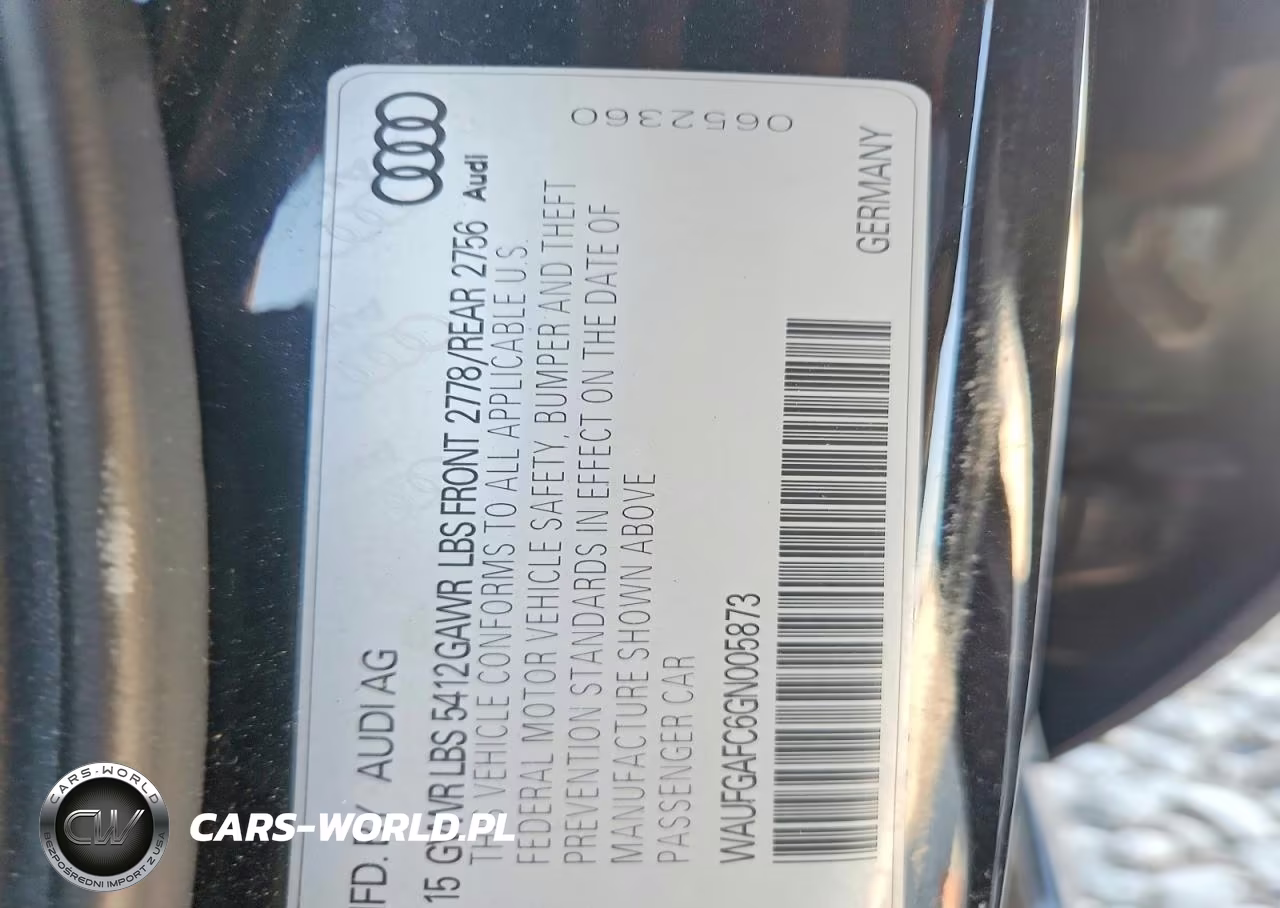 2016 Audi A6 Premium Plus VIN:WAUFGAFC6GN005873 - 13