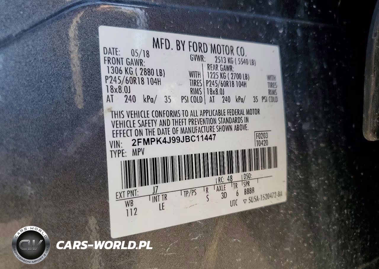 2018 Ford Edge Sel VIN:2FMPK4J99JBC11447 - 13