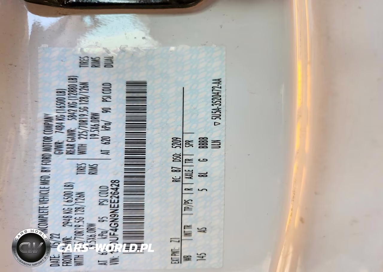 2022 Ford F450 Super Duty VIN:1FDUF4GN9NEE26428 - 12