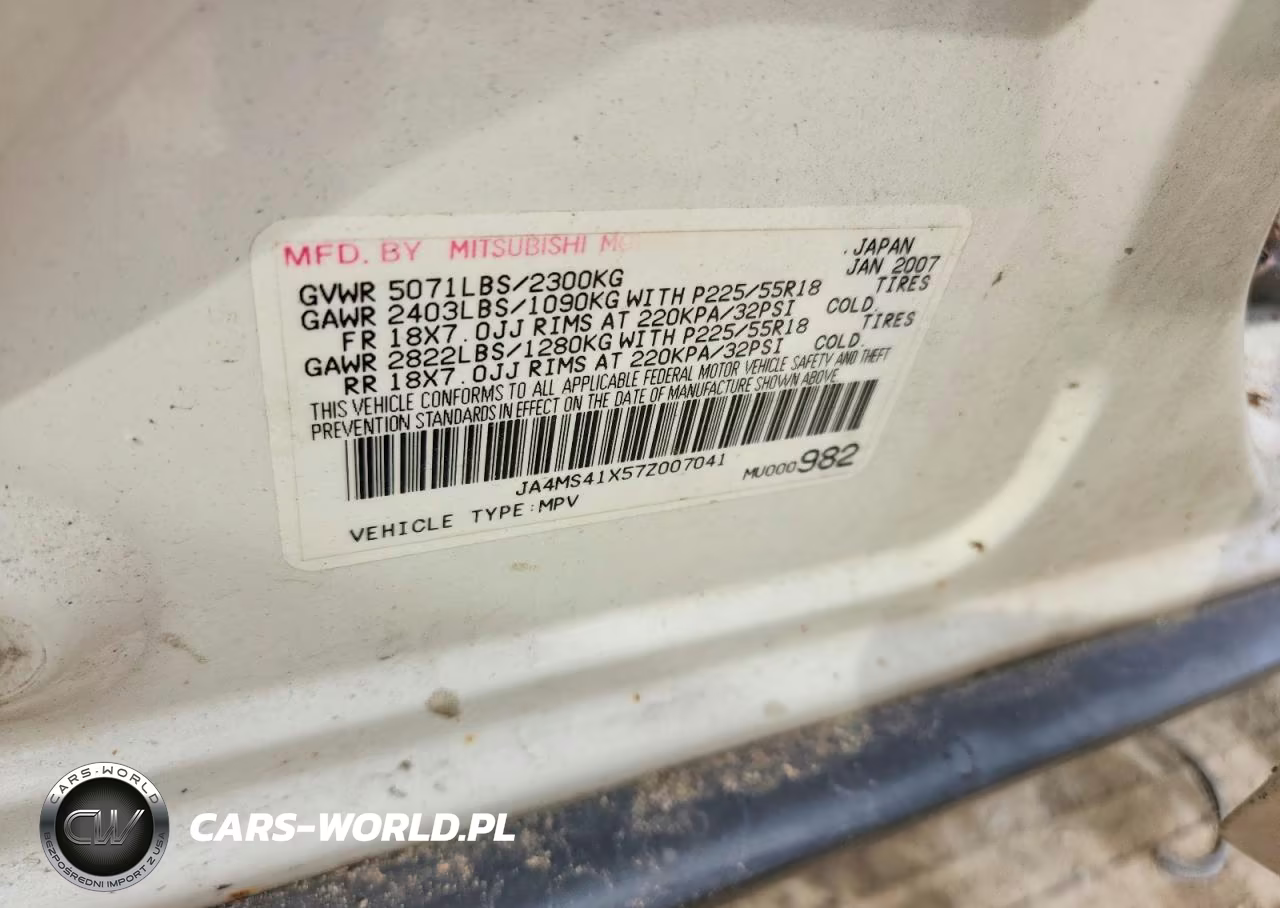 2007 Mitsubishi Outlander Xls VIN:JA4MS41X57Z007041 - 14